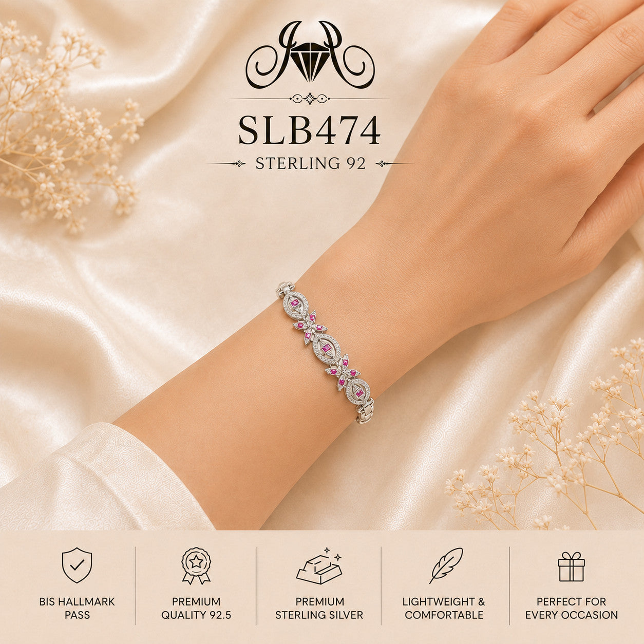 SLB474 bracelet wearing view