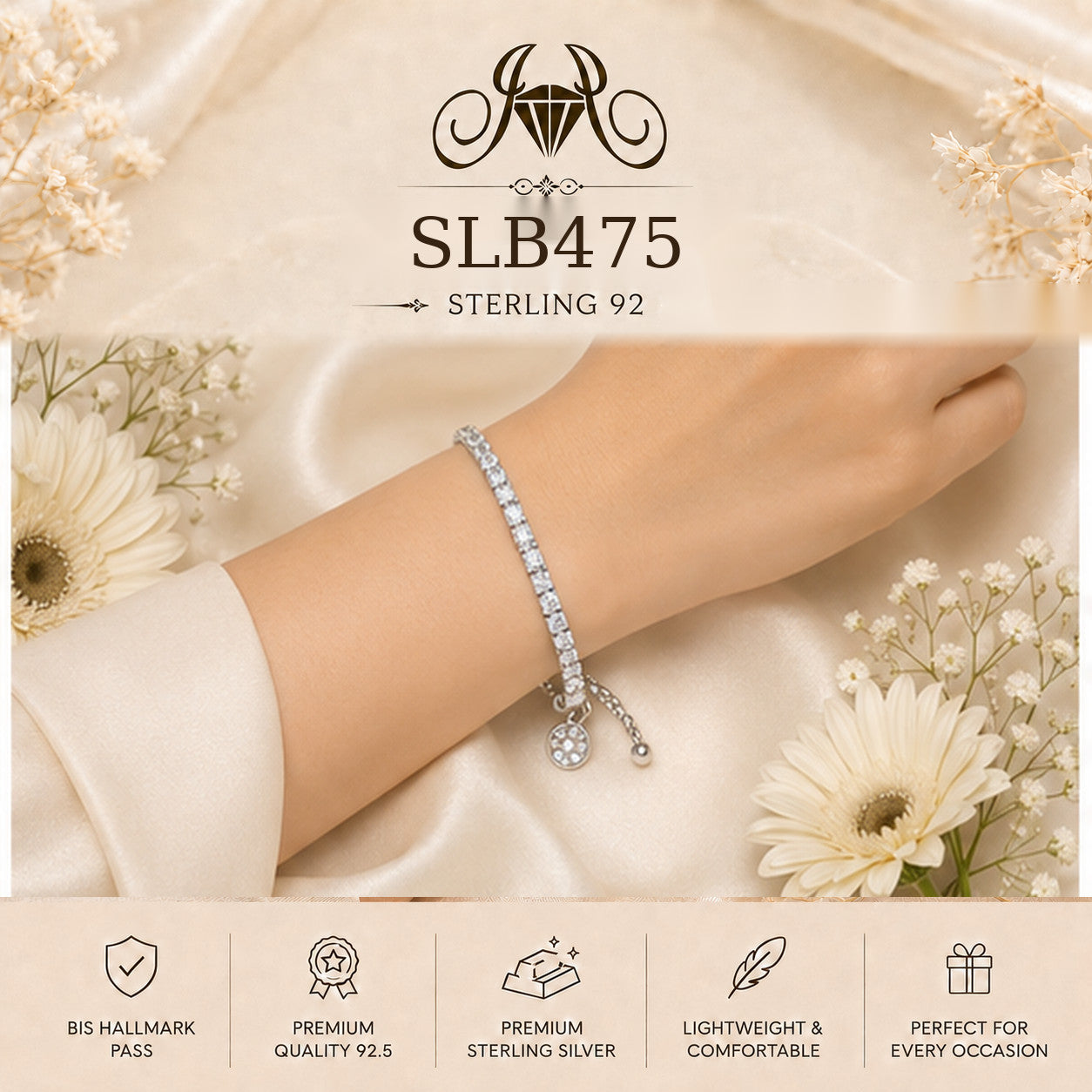 SLB475 bracelet wearing view