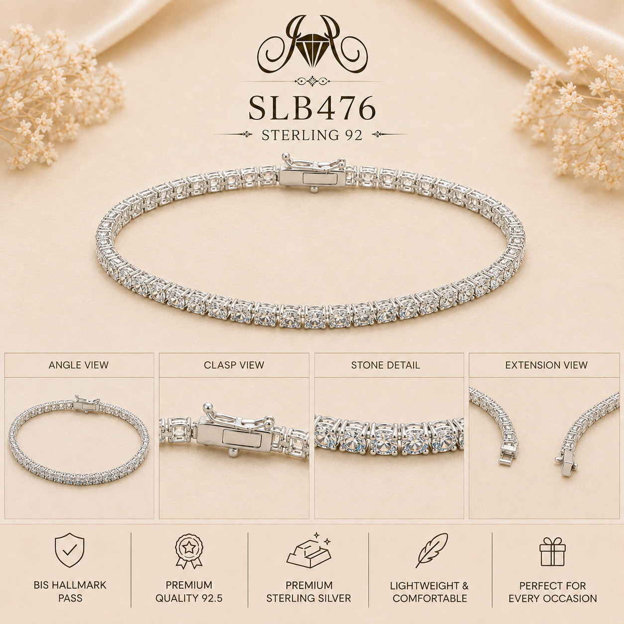 SLB476 bracelet Collage view