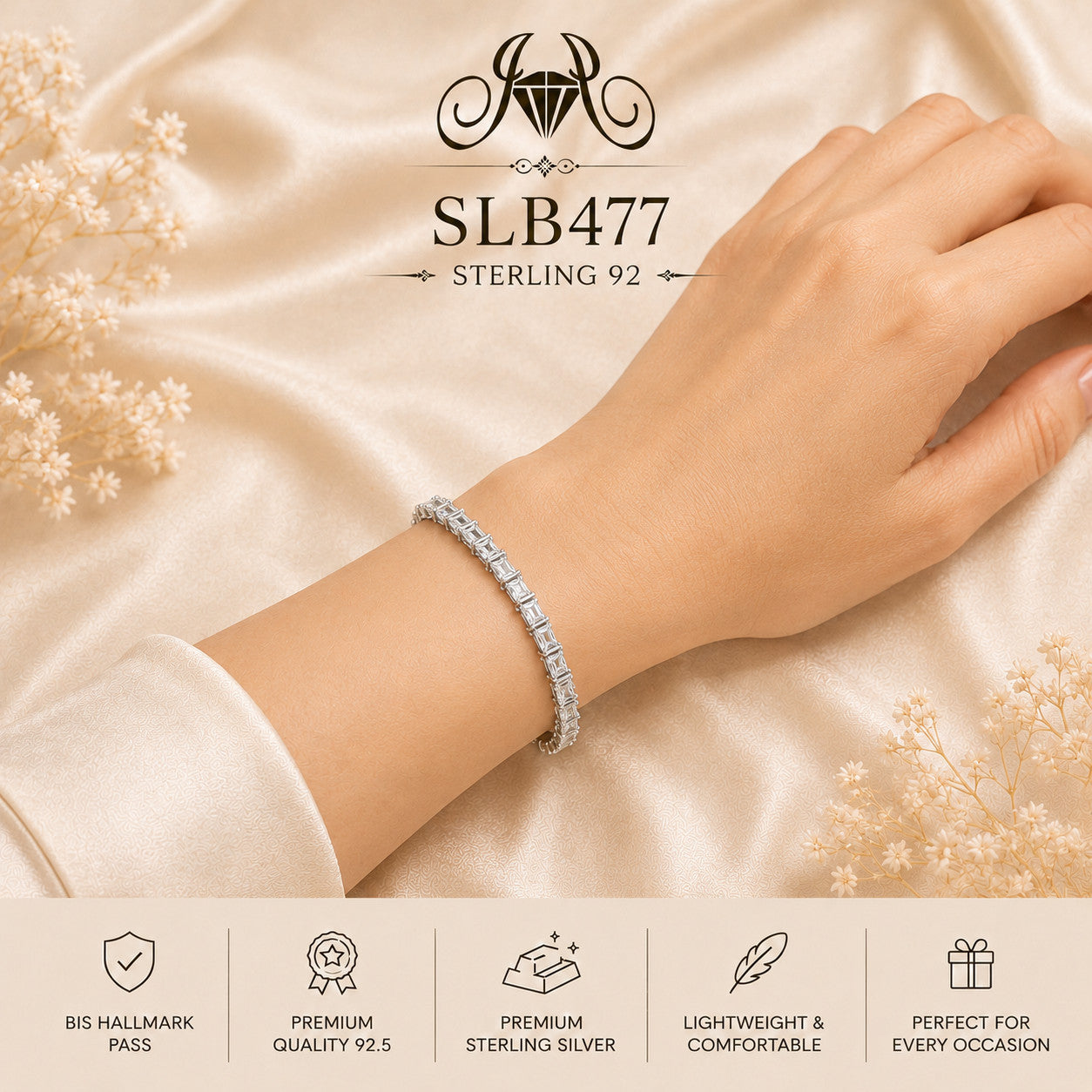 SLB477 bracelet wearing view