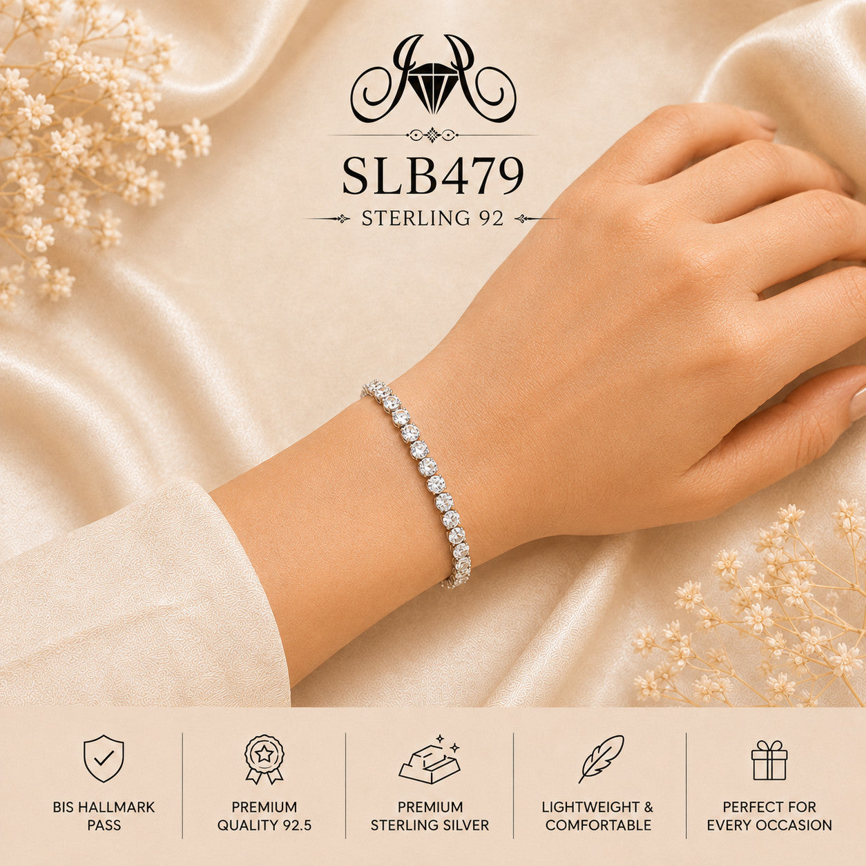 SLB479 bracelet wearing view