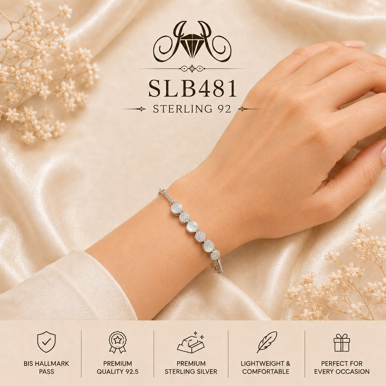 SLB481 bracelet wearing view