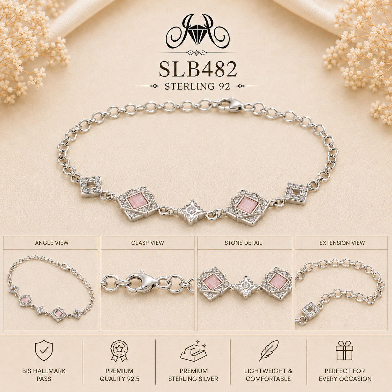 SLB482 bracelet Collage view