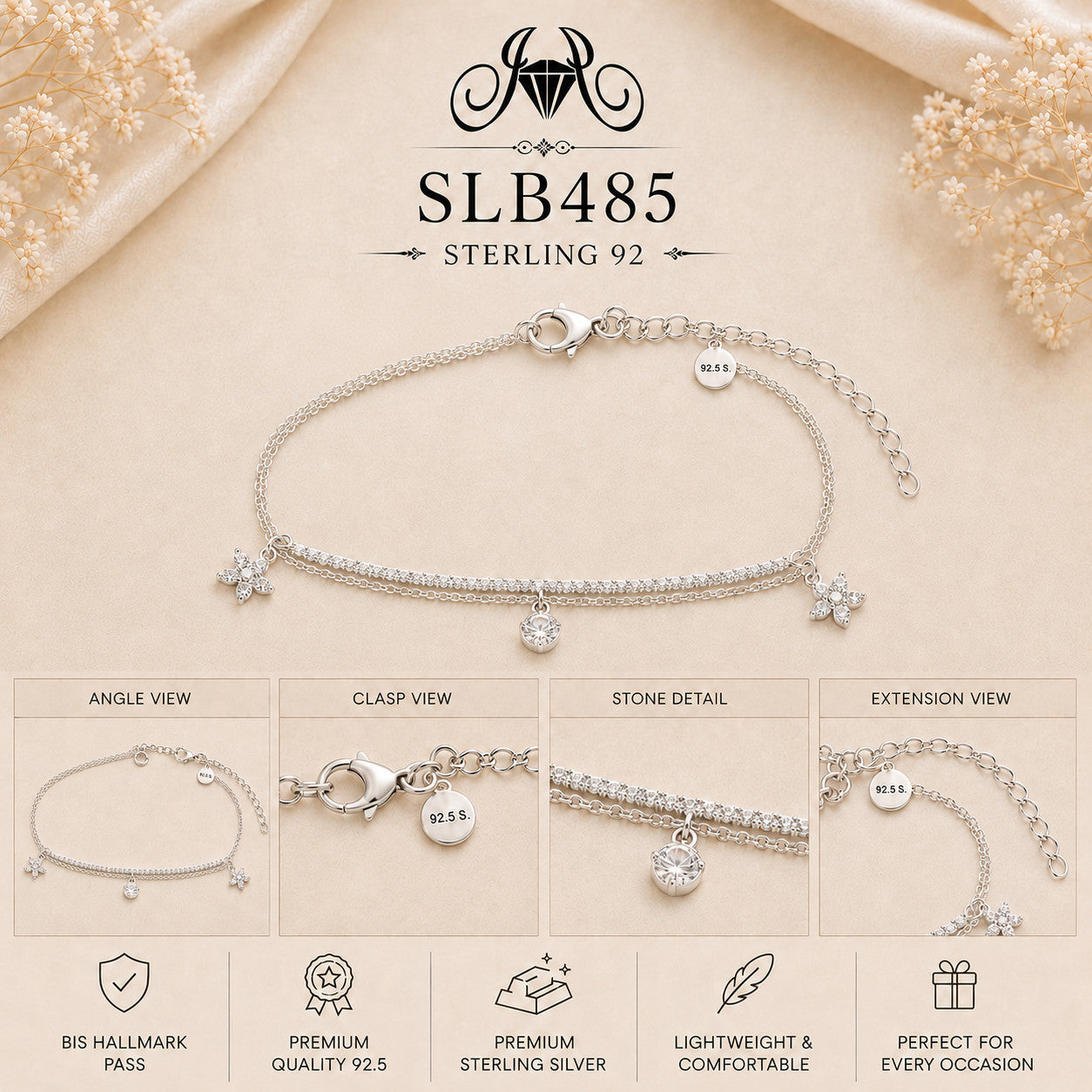 SLB485 bracelet Collage view