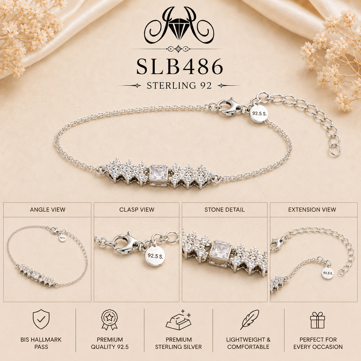 SLB486 bracelet Collage view