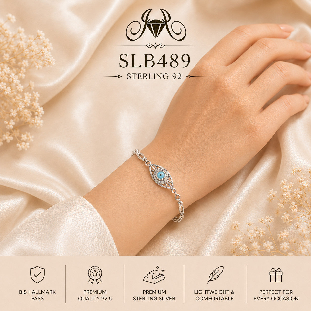 SLB489 bracelet wearing view