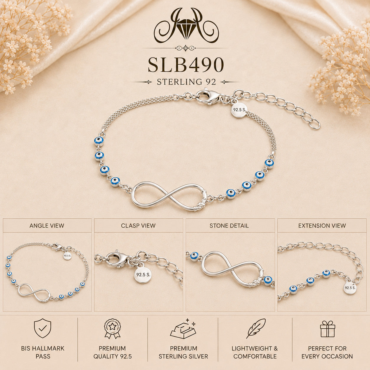 SLB490 bracelet Collage view