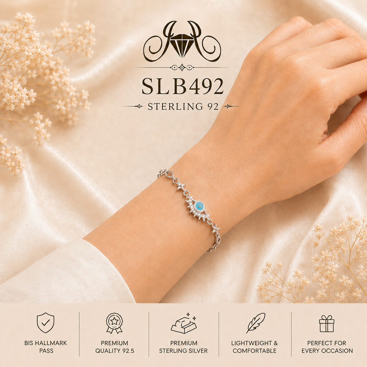 SLB492 bracelet wearing view