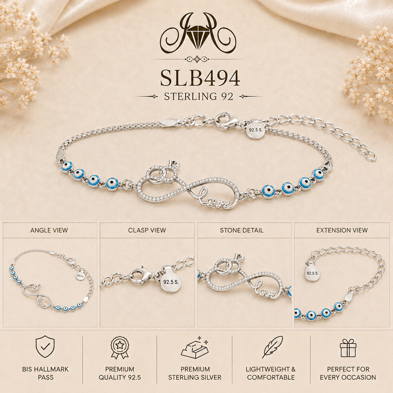 SLB494 bracelet Collage view