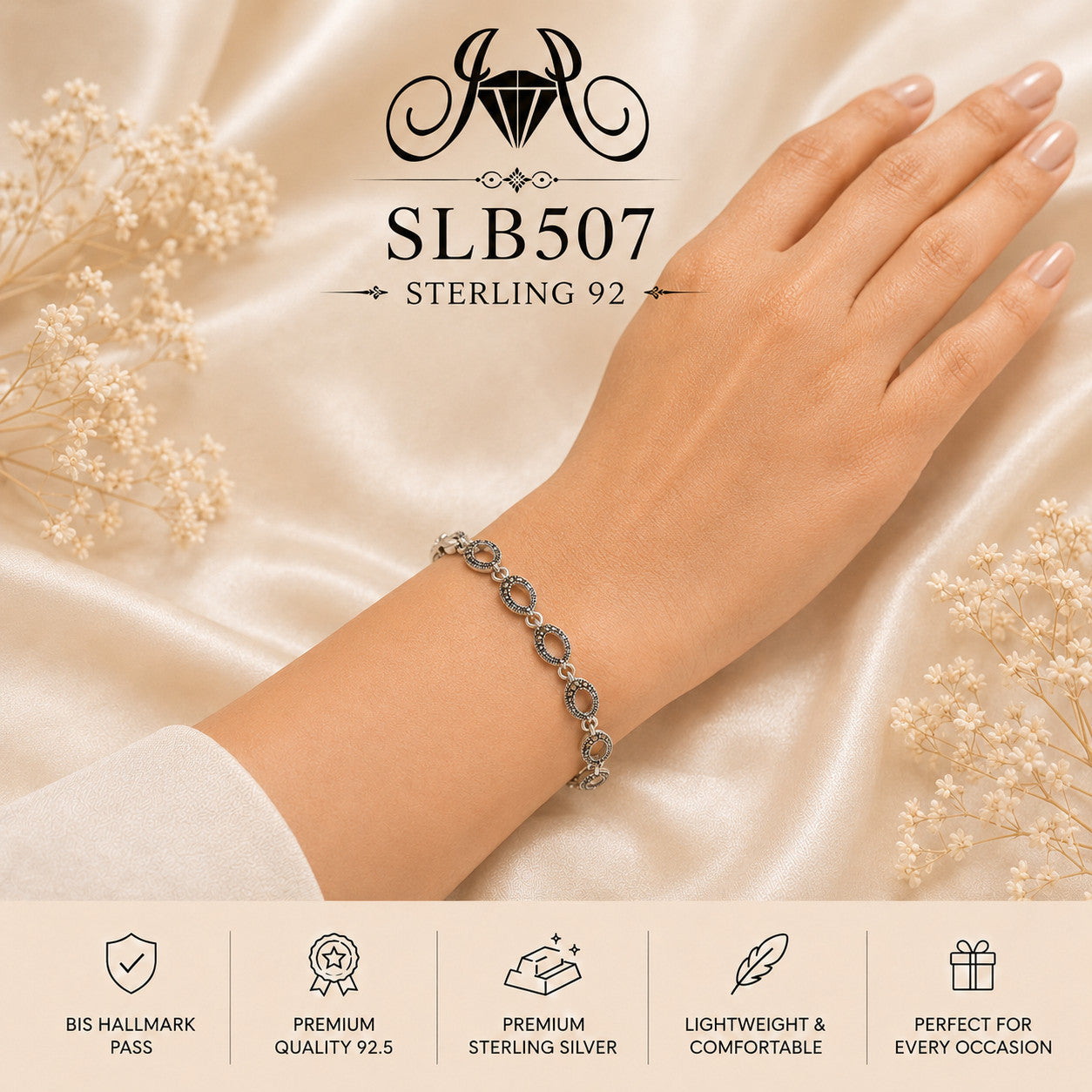 SLB507 bracelet wearing view