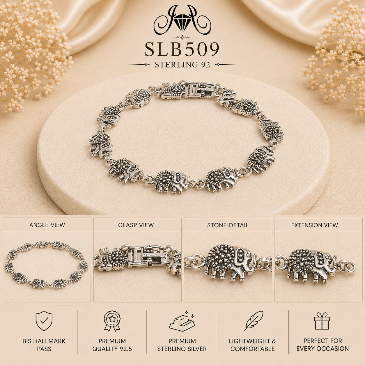 SLB509 bracelet Collage view