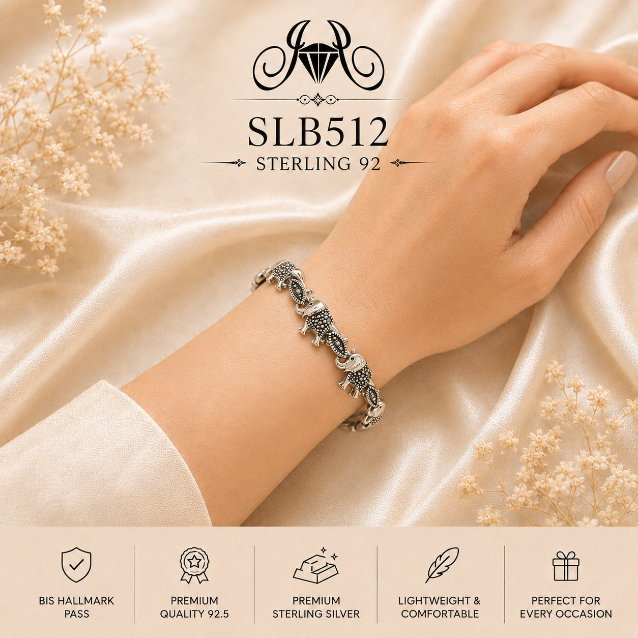 SLB512 bracelet wearing view