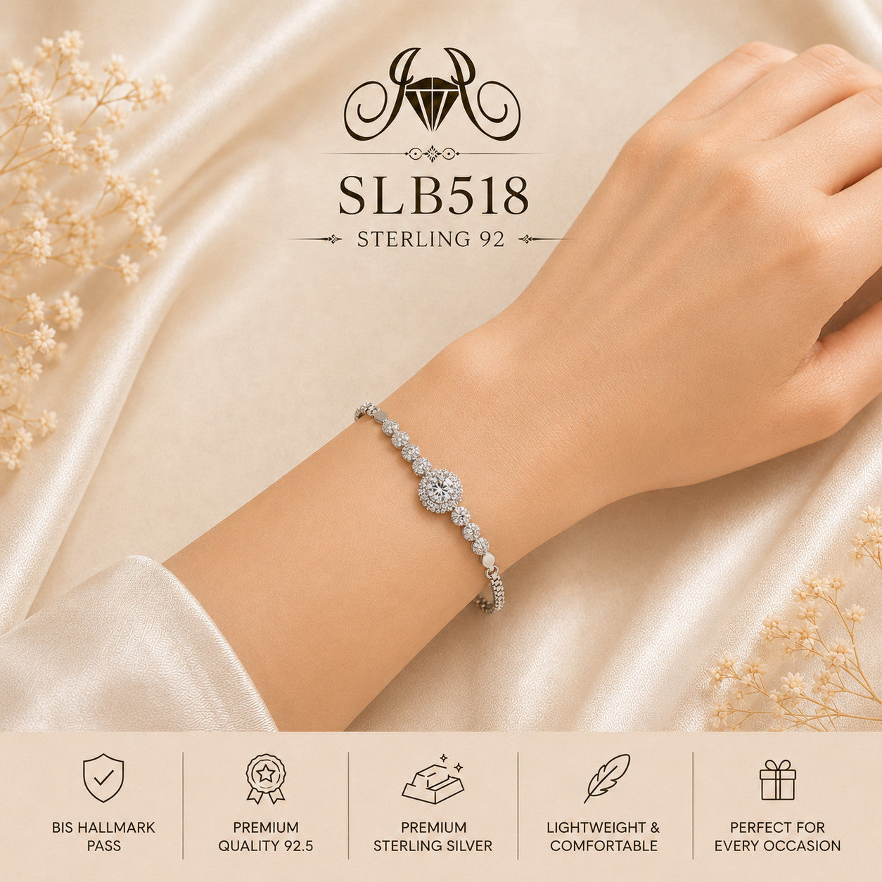 SLB518 bracelet wearing view