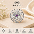 SLRA212 oxidized sterling silver ring front view