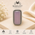 SLRA227 oxidized sterling silver ring front view