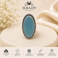 SLRA229 oxidized sterling silver ring front view