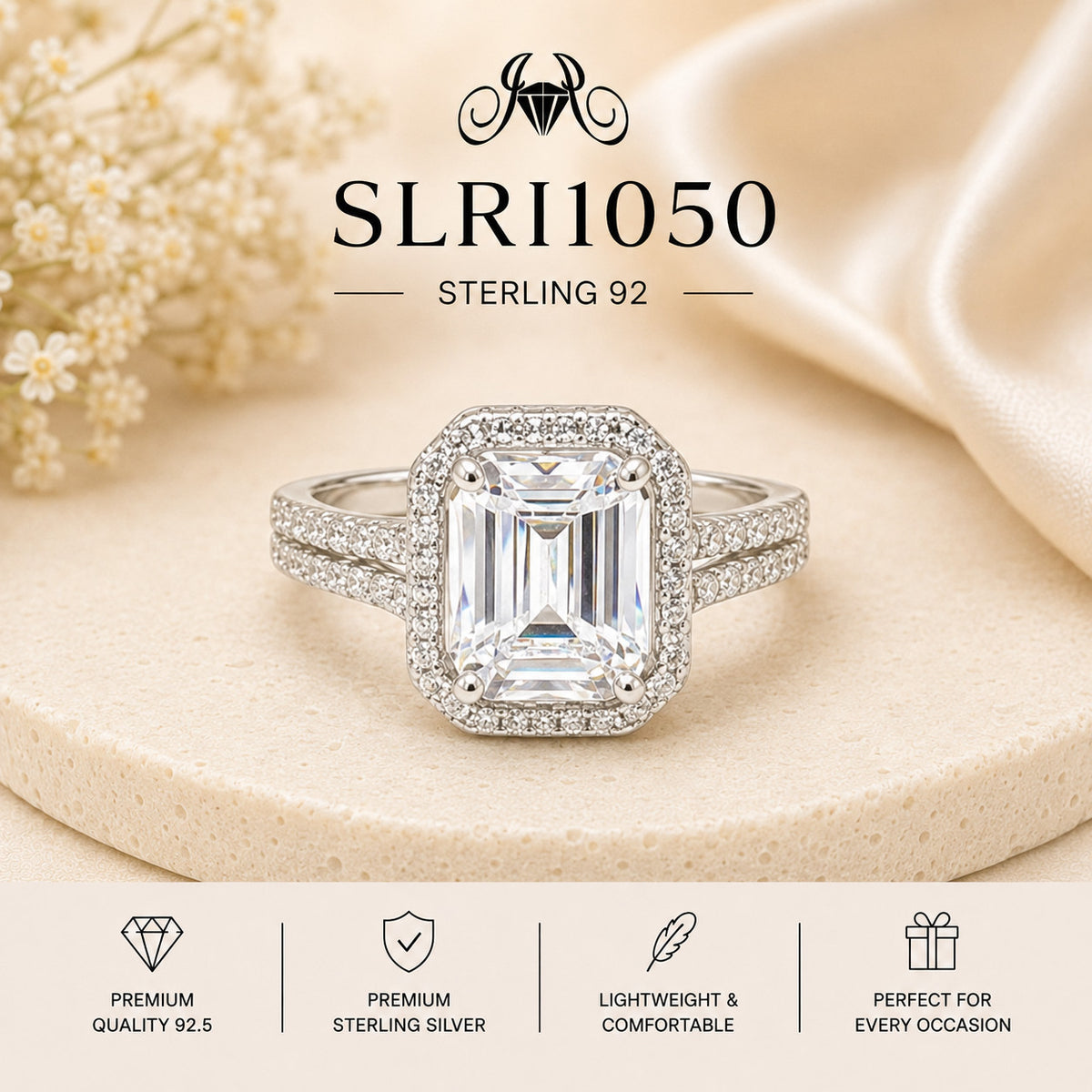 SLRI1050 Sterling Silver Ring portrait