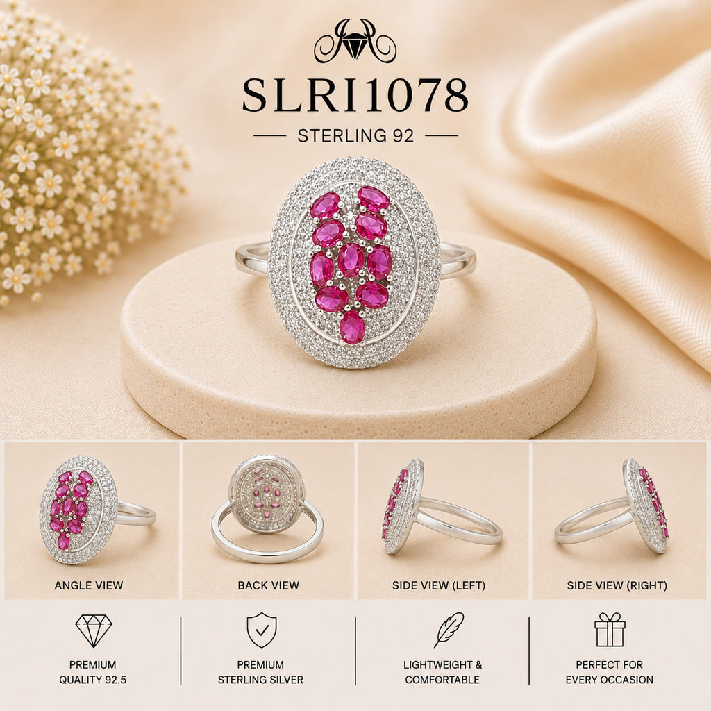 SLRI1078 Sterling Silver Ring collage