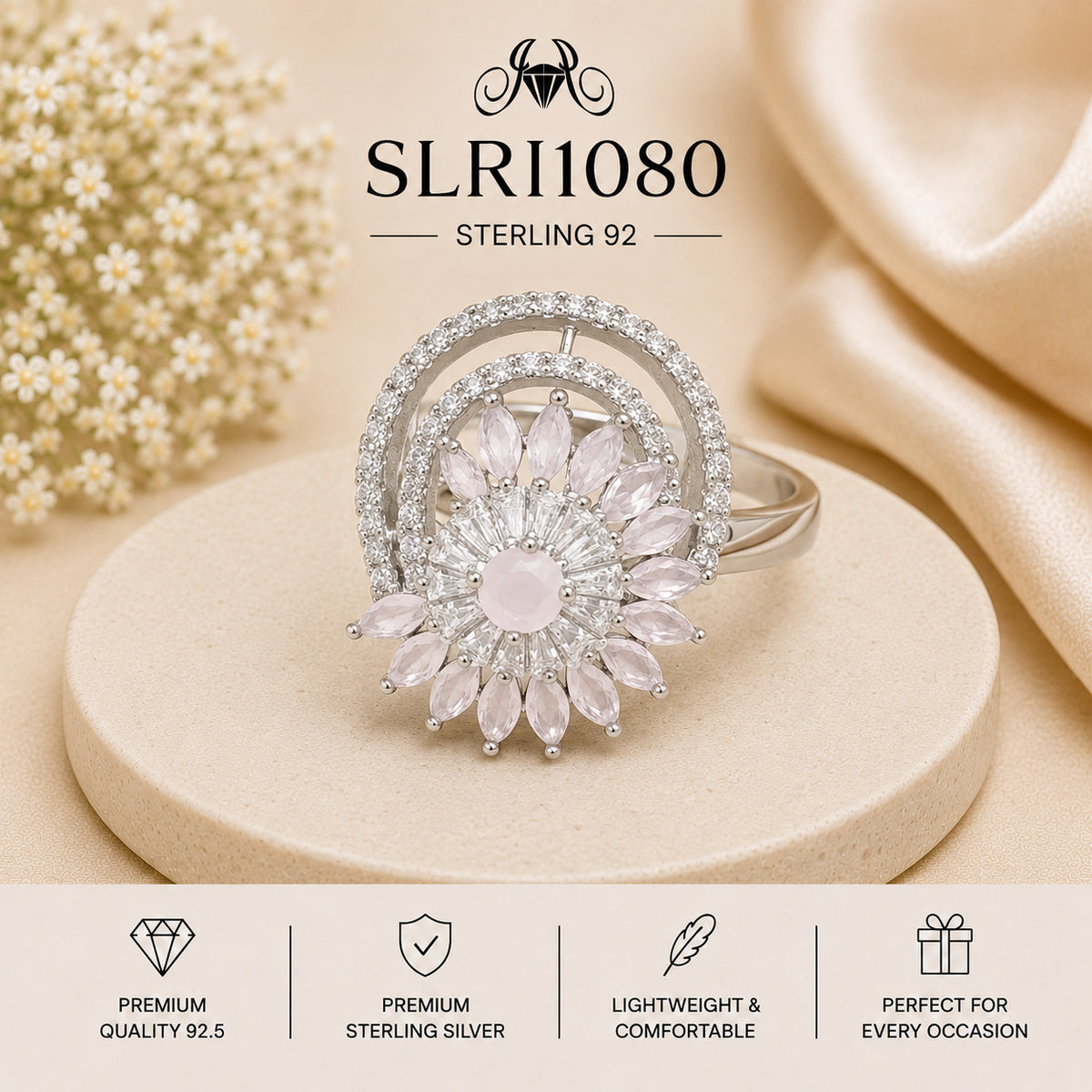 SLRI1080 Sterling Silver Ring portrait