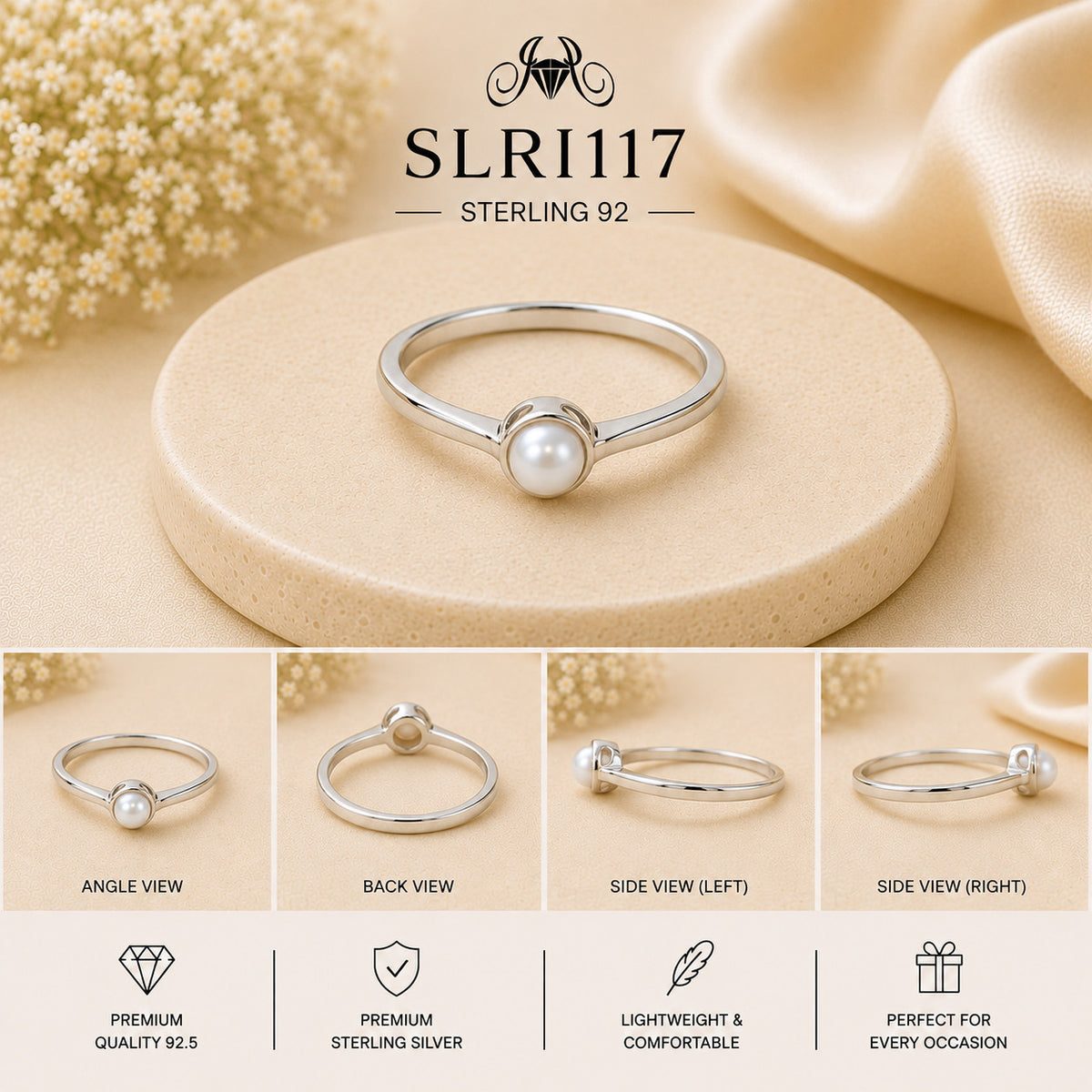 SLRI117 Sterling Silver Ring Details