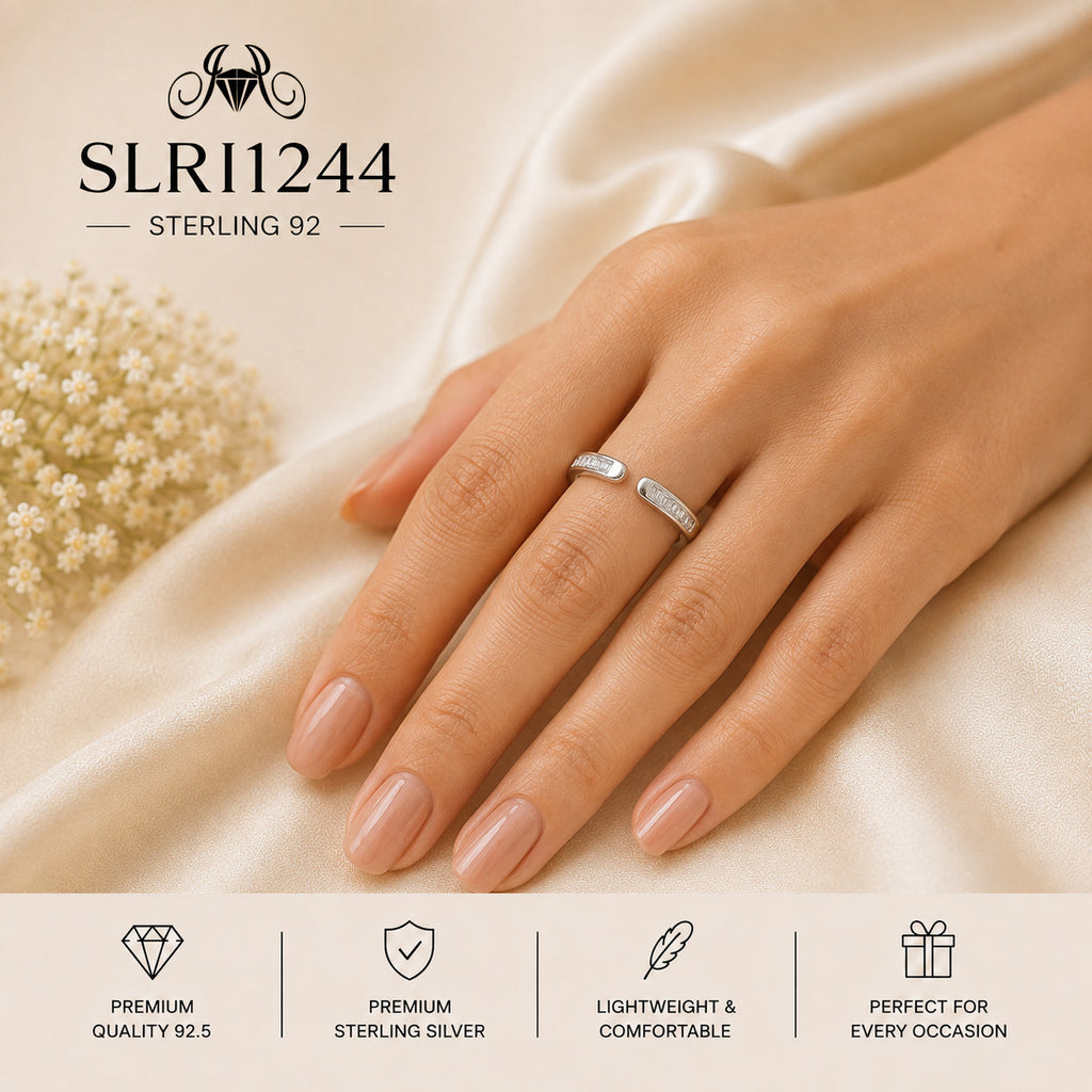 SLRI1244 Sterling Silver Ring wearing