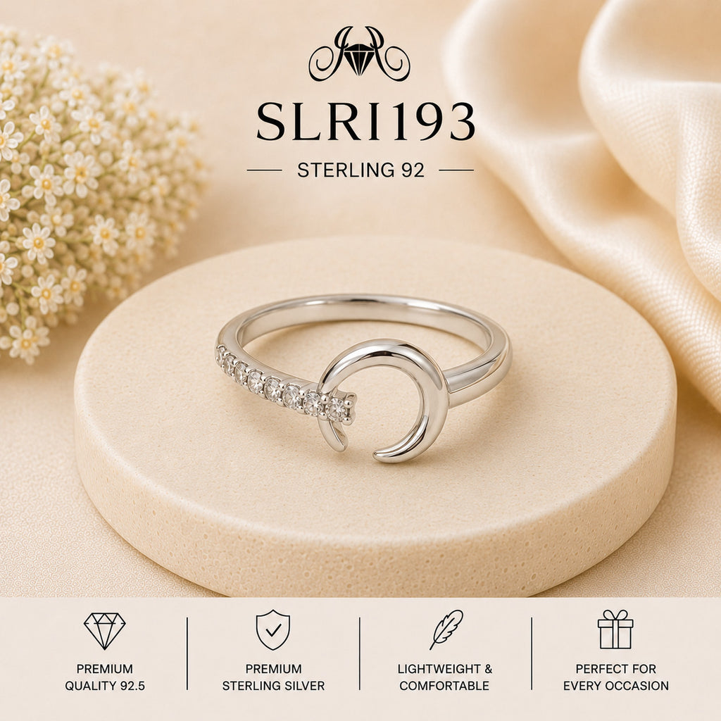 SLRI193 Sterling Silver Ring Portrait