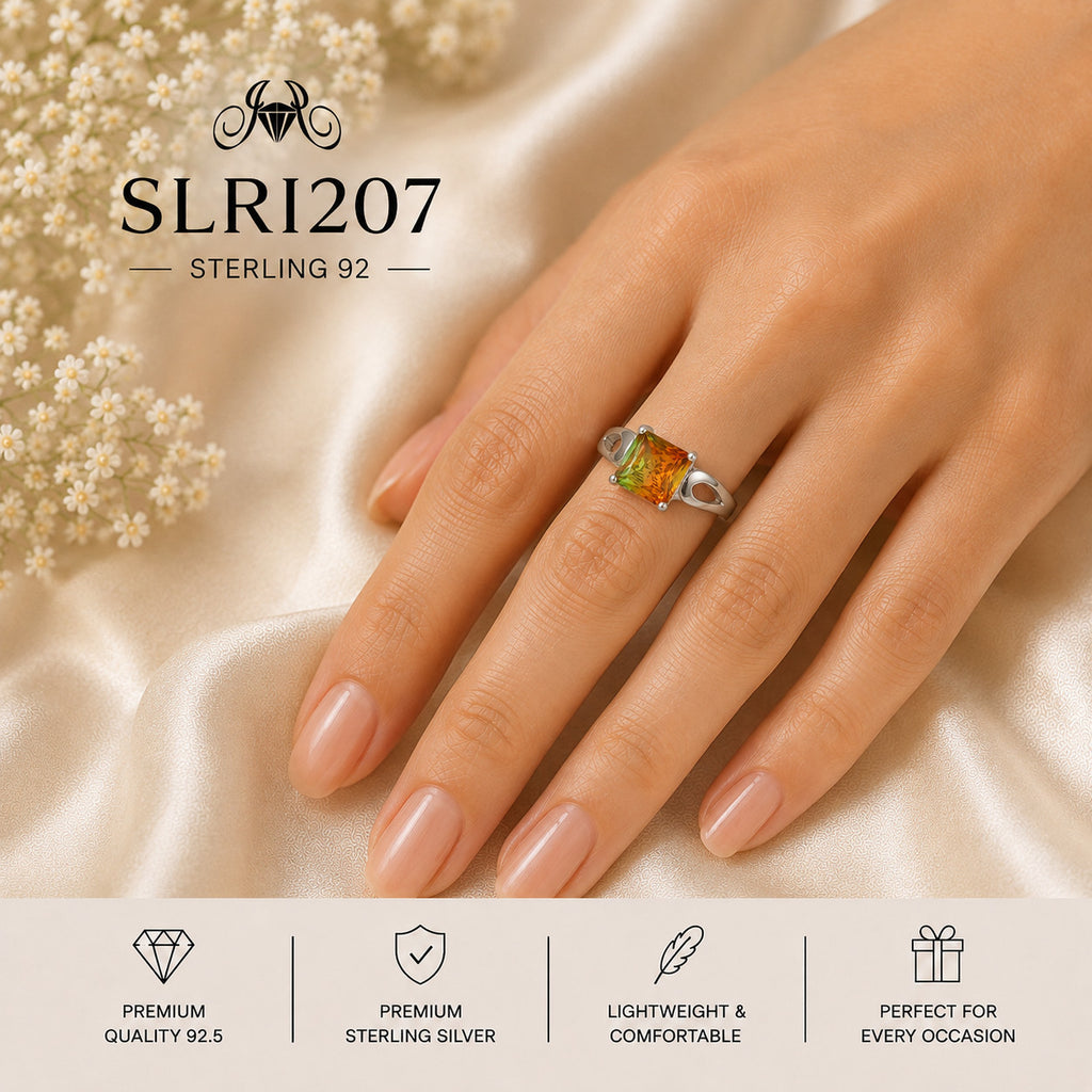 SLRI207 Sterling Silver Ring Wearing