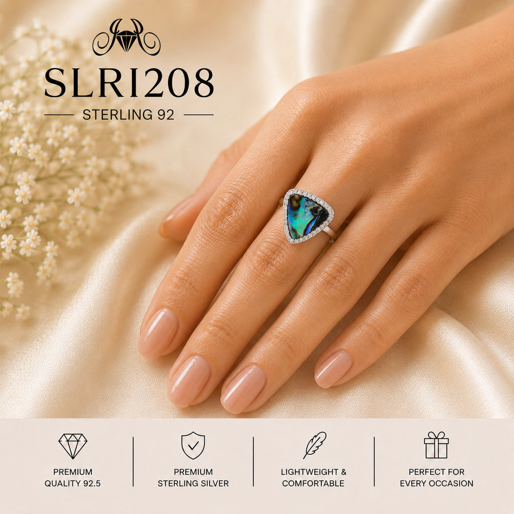 SLRI208 Sterling Silver Ring Wearing