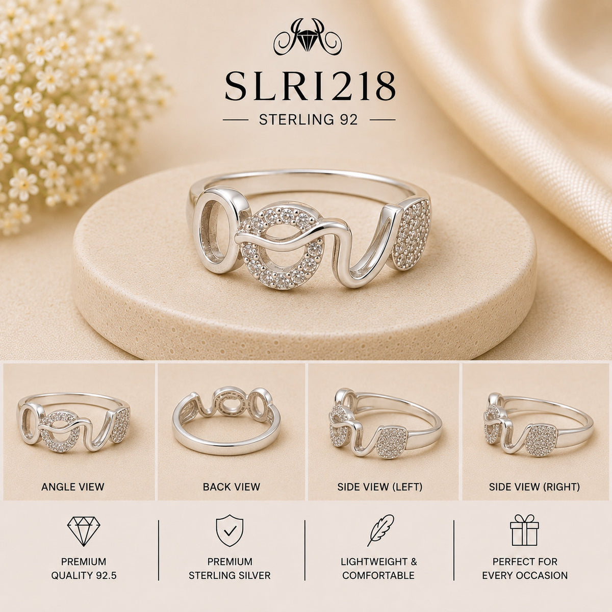 SLRI218 Sterling Silver Ring Details