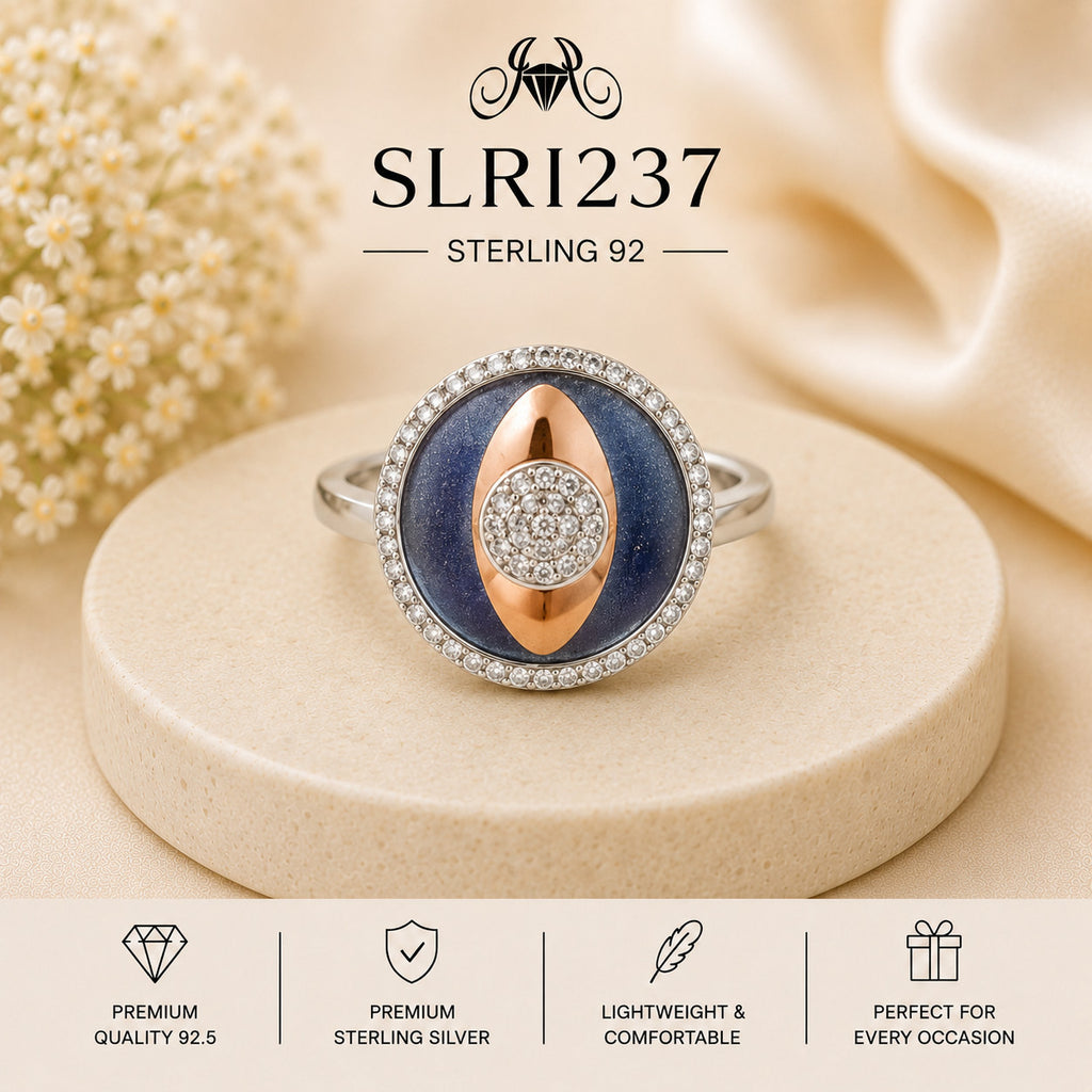 SLRI237 Sterling Silver Ring Portrait