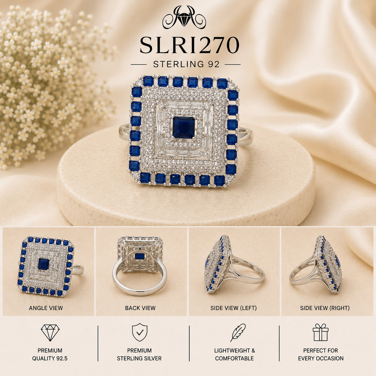 SLRI270 Sterling Silver Ring Details