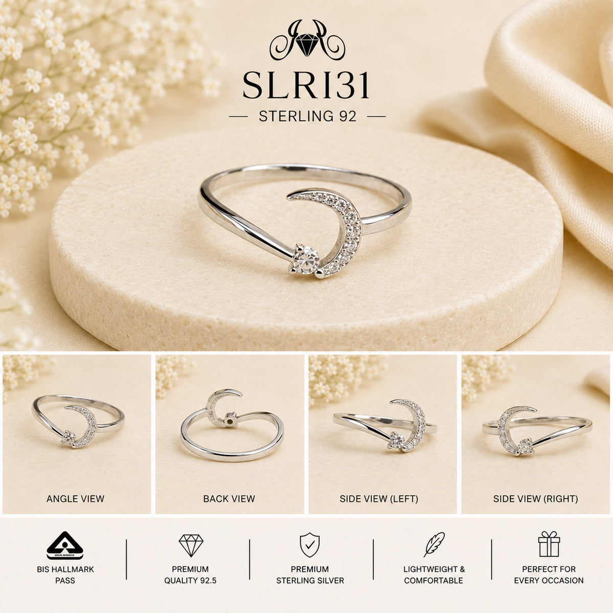 SLRI31 Sterling Silver Ring Details