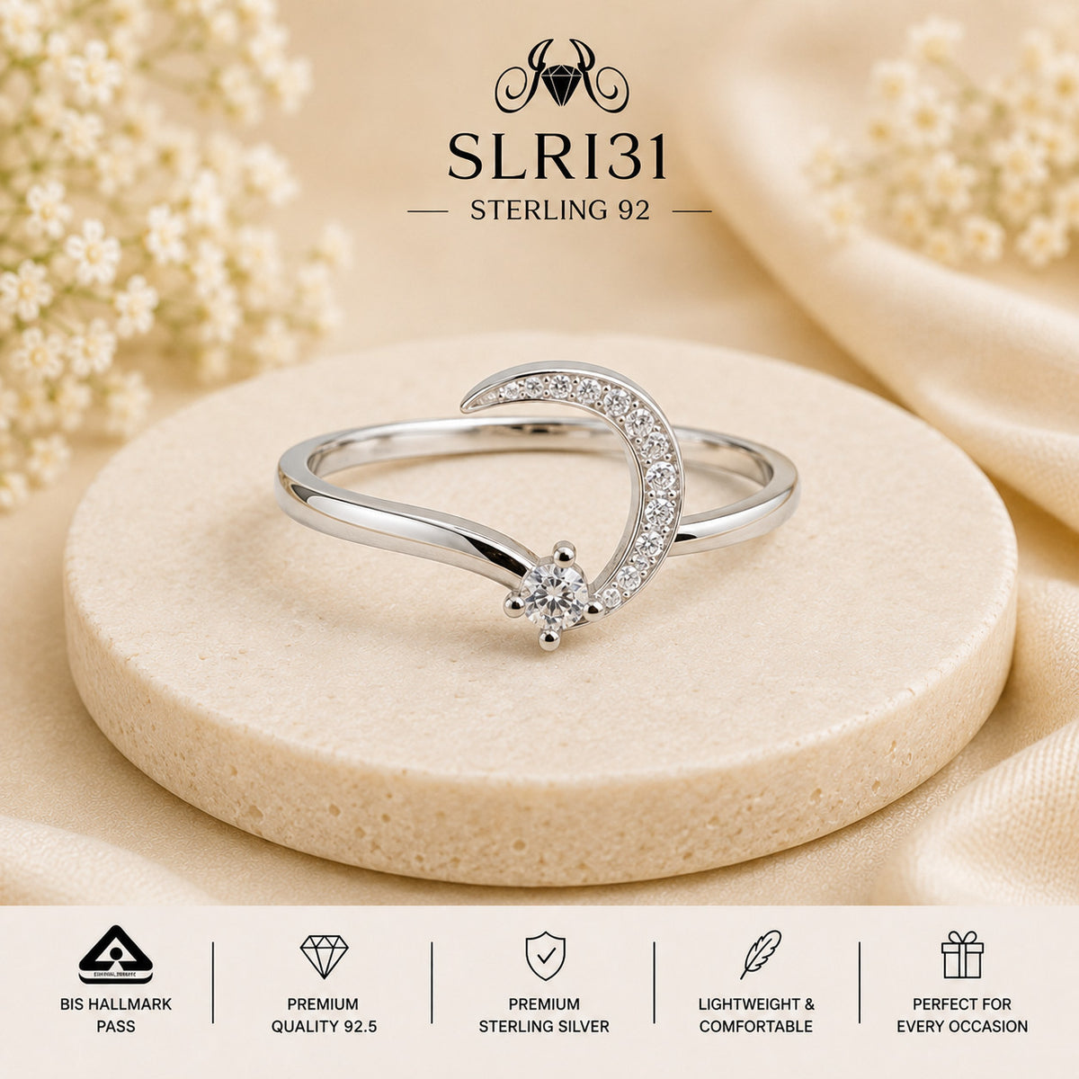 SLRI31 Sterling Silver Ring Portrait