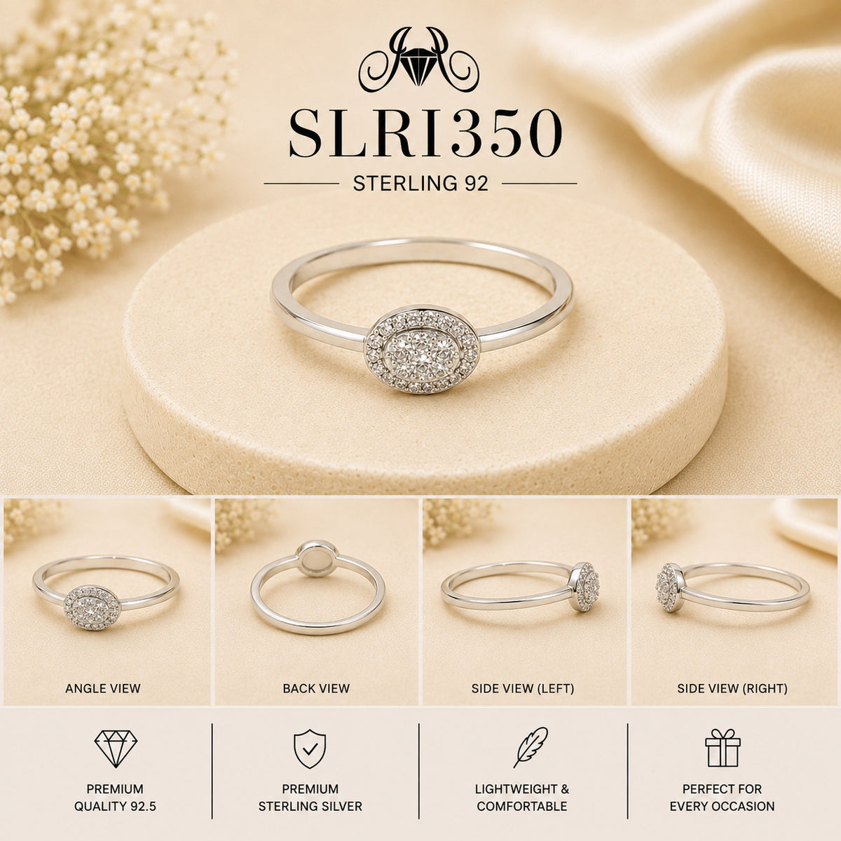 SLRI350 Sterling Silver Ring Details