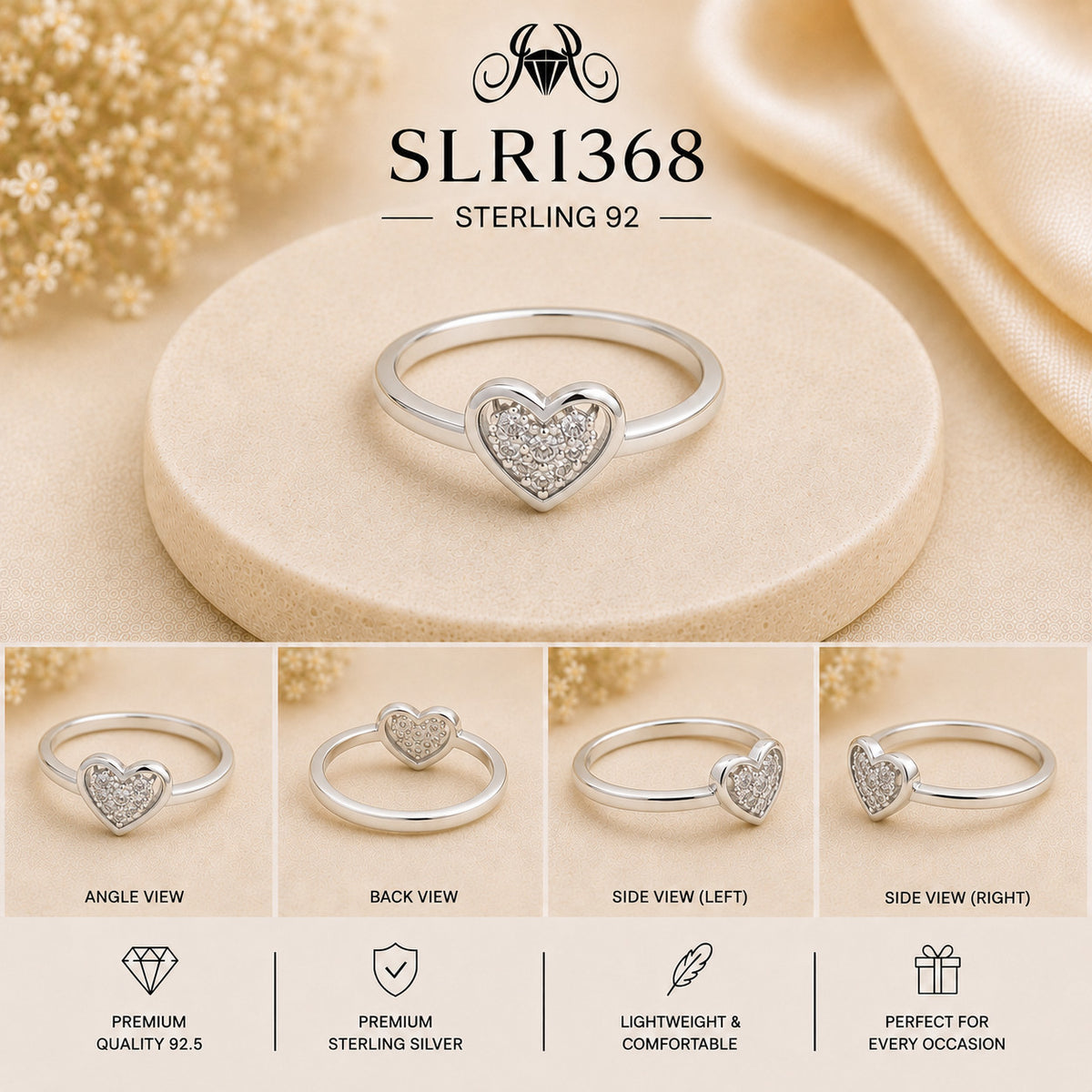 SLRI368 Sterling Silver Ring collage