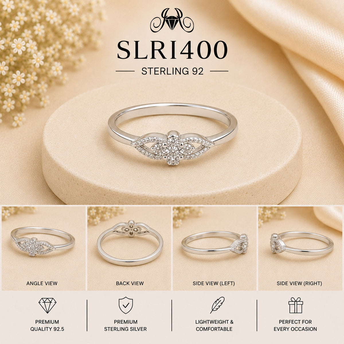 SLRI400 Sterling Silver Ring collage