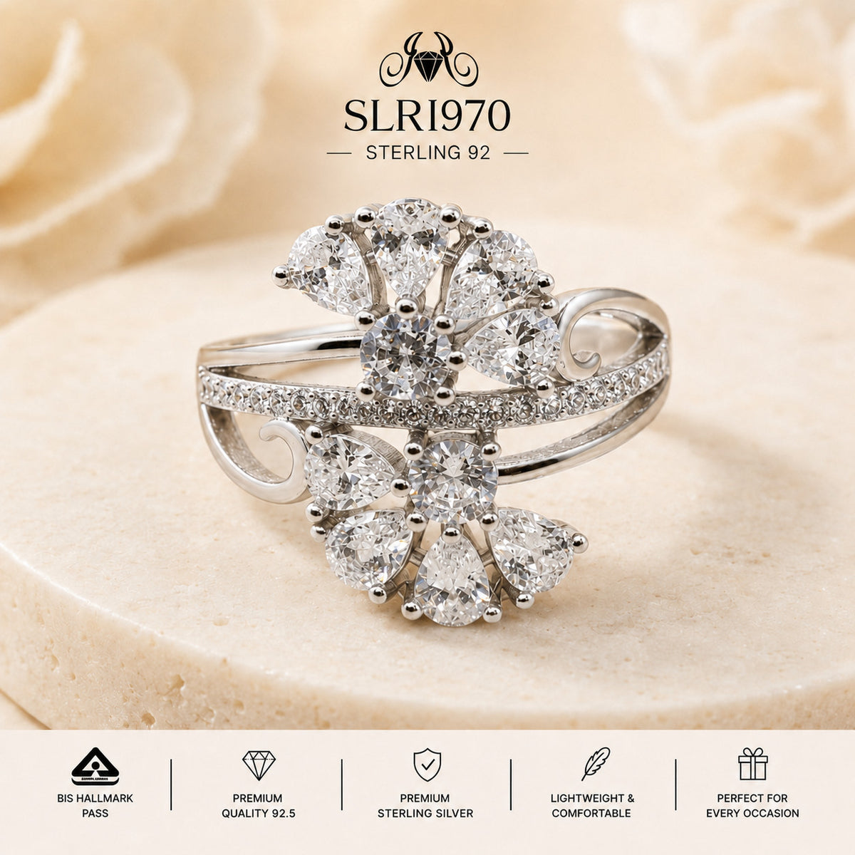 SLRI970 Sterling Silver Ring portrait