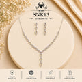 SNK13 92.5 sterling silver necklace set - portrait view