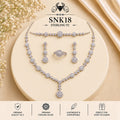 SNK18 92.5 sterling silver necklace set - portrait view