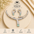 SNK30 92.5 sterling silver necklace set - portrait view