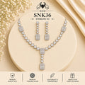 SNK36 92.5 sterling silver necklace set - portrait view