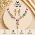 SNK49 92.5 sterling silver necklace set - portrait view