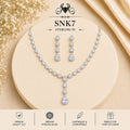 SNK7 92.5 sterling silver necklace set - portrait view