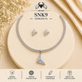 SNK9 92.5 sterling silver necklace set - portrait view