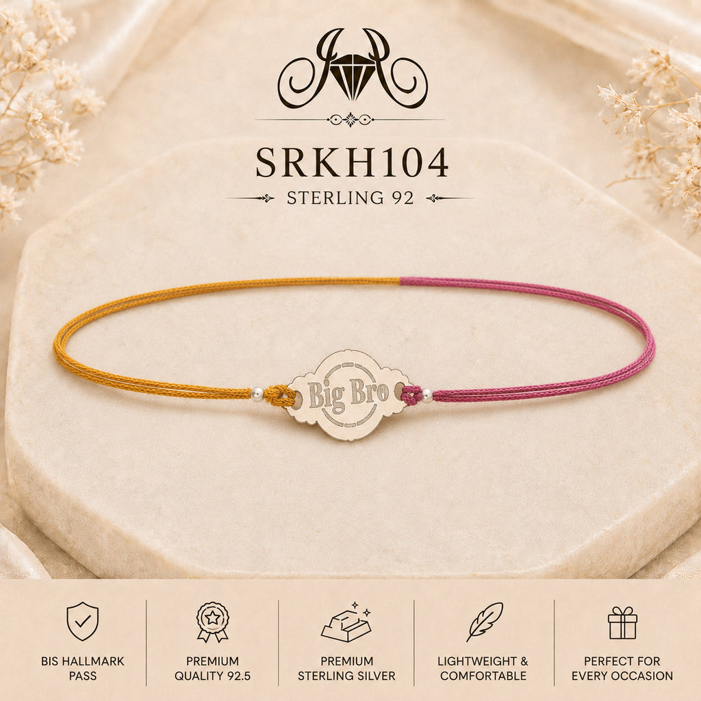 SRKH104 premium sterling silver Rakhi product view