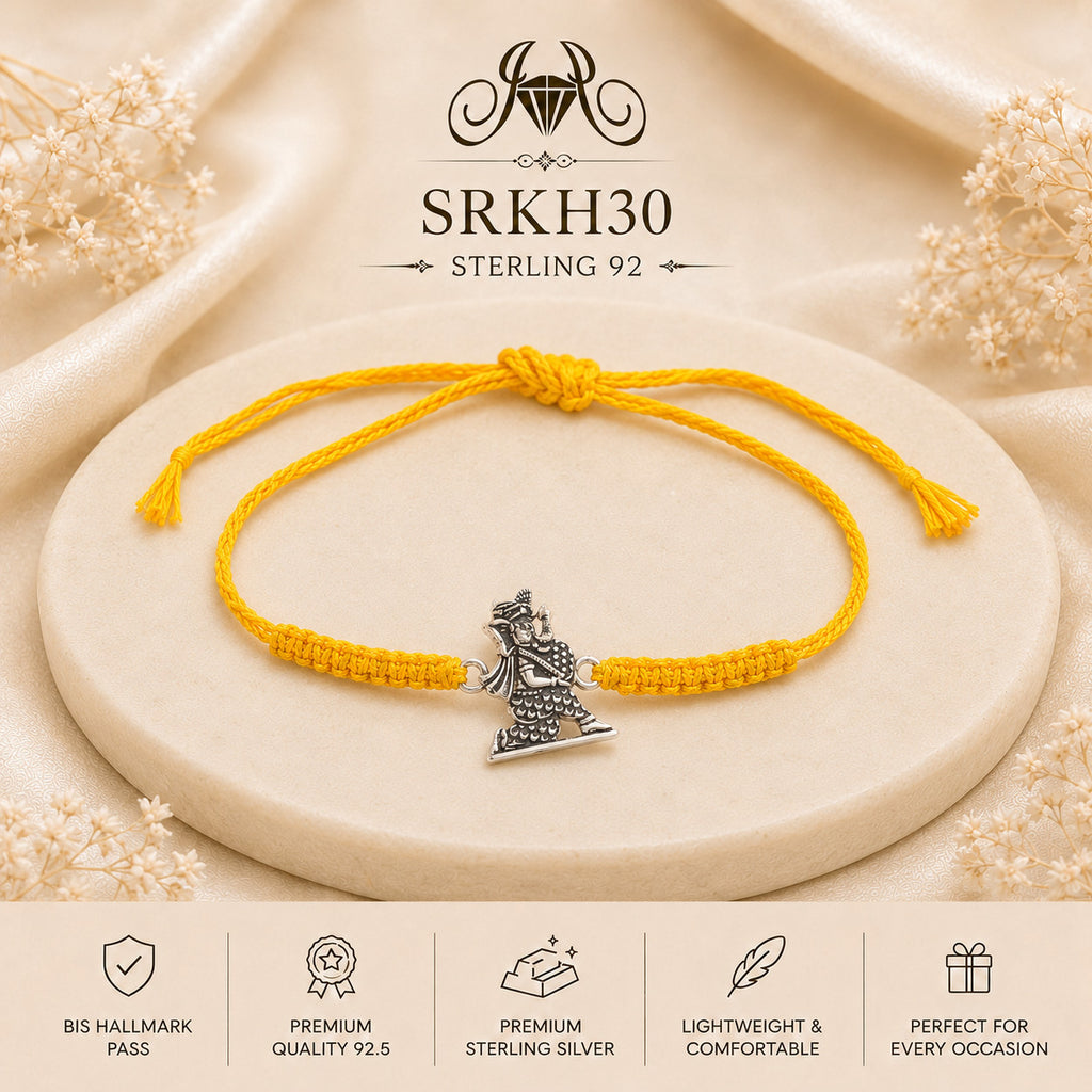 SRKH30 premium sterling silver Rakhi product view