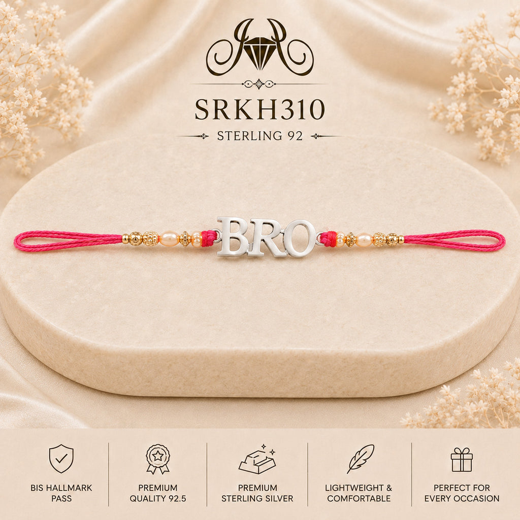 SRKH310 premium sterling silver Rakhi product view