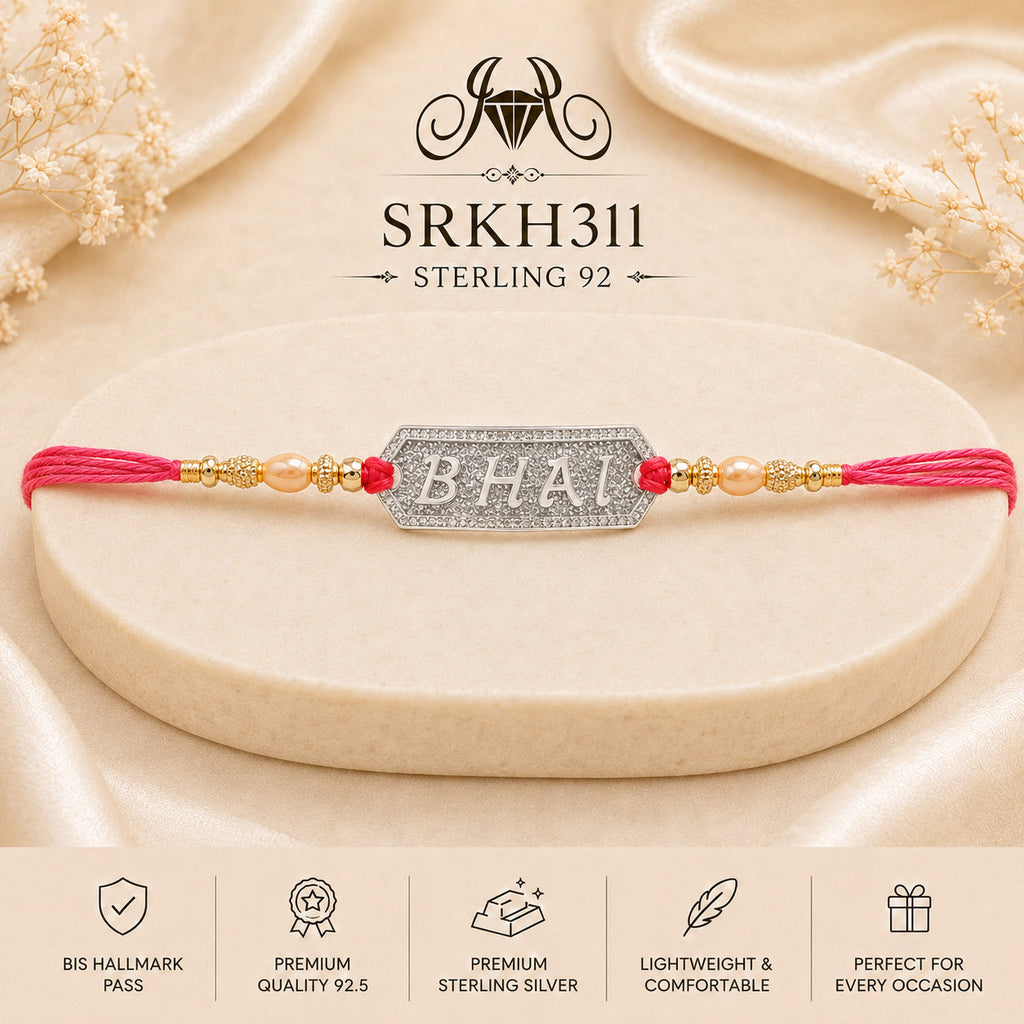 SRKH311 premium sterling silver Rakhi product view
