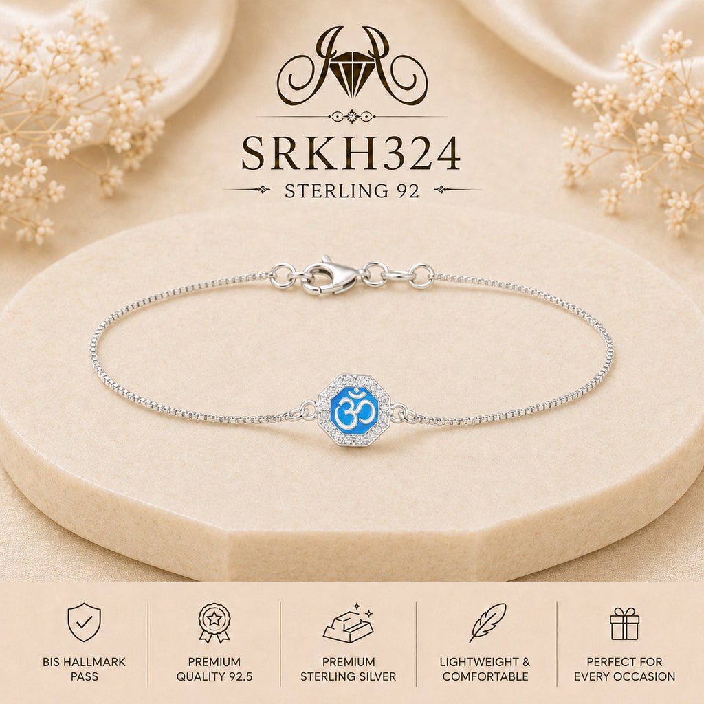 SRKH324 premium sterling silver Rakhi product view