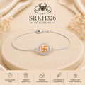 SRKH328 premium sterling silver Rakhi product view